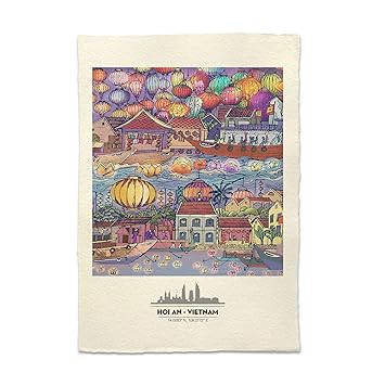 Amazon Com Do Paper Poster Magnificent Vietnam Hoian At Night