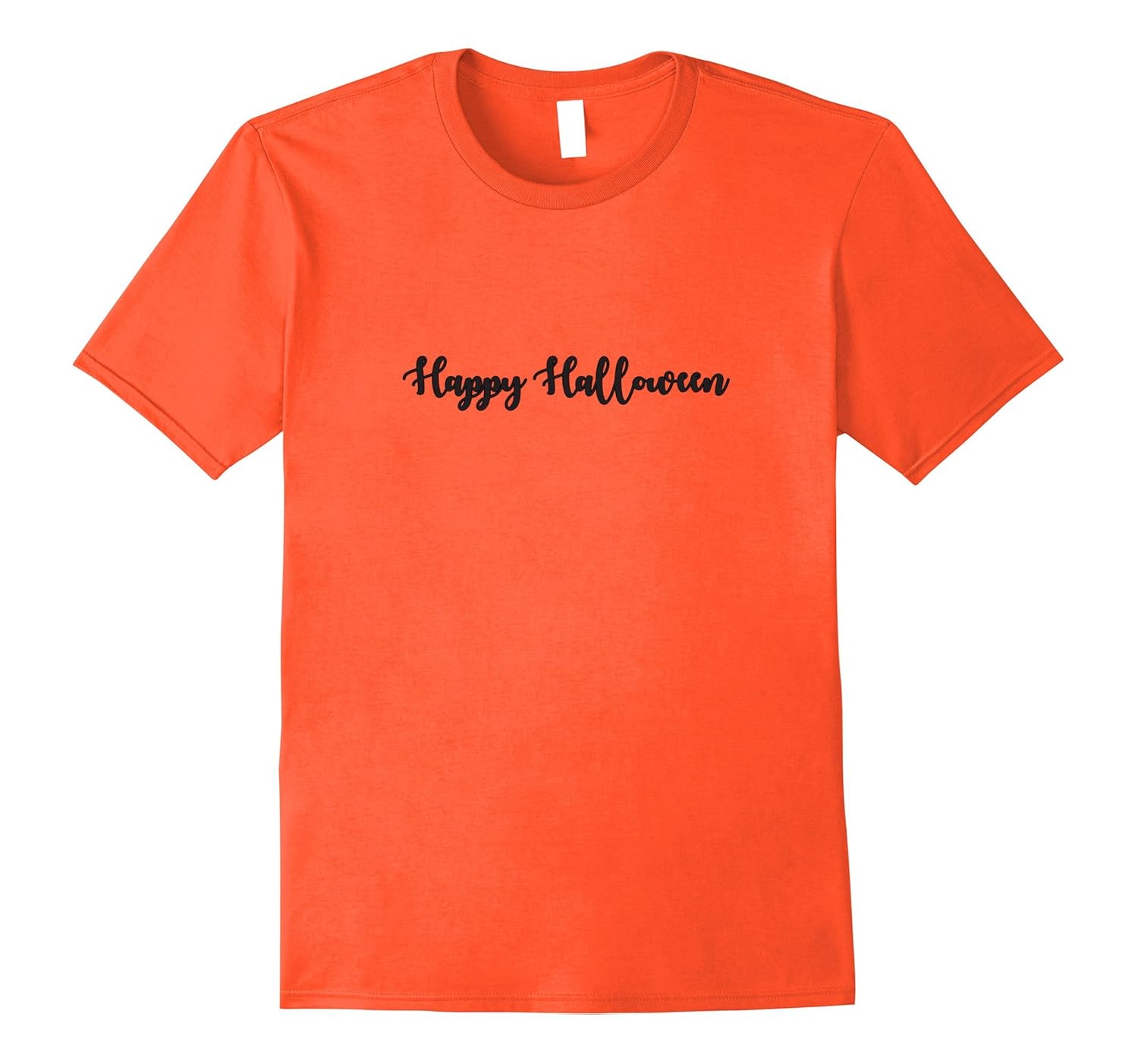 Happy Halloween t-shirt . Orange. Men, women, kids-T-Shirt