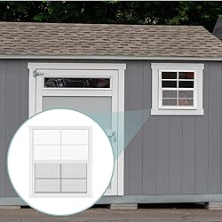 Tandefio 2 Pcs 24'' x 27'' White Flush Mount Shed