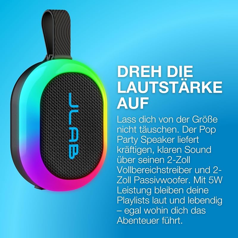 Pop Party Ultrakompakter Bluetooth-Lautsprecher 8+ Std., Mulberry