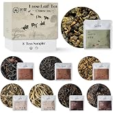 Loose Leaf Tea for Beginners, 8 Chinese Tea Flavors, Whole Leaf Sampler | Delicate to Bold Flavors, Tea Variety Pack with White, Oolong, Black &amp; Pu-erh, 8 Pre-Portioned Packs for Easy Brewing.