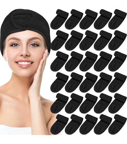 Amazon.com : Tigeen 80 Pcs Spa Headband Facial Headbands  display picture 1