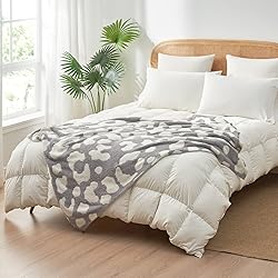 Snuggle Sac Leopard Blanket Twin Size, Reversible