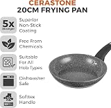 Tower Cerastone T81222 Forged Frying Pan 20 cm Graphite Non Stick Coating view 2