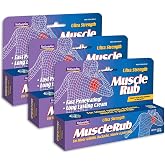 Natureplex Ultra Strength Muscle Rub Cream 1.5 oz (Pack of 3) &ndash; Menthol &amp; Methyl Salicylate, Fast-Penetrating, Long-Lasting Relief for Muscle &amp; Joint Discomfort (Minor Aches, Backache, Strains)