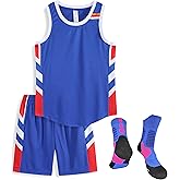 C2M Kids Basketball Jerseys Kit Youth Sport Training Uniform Shirt & Shorts for Boys Girls