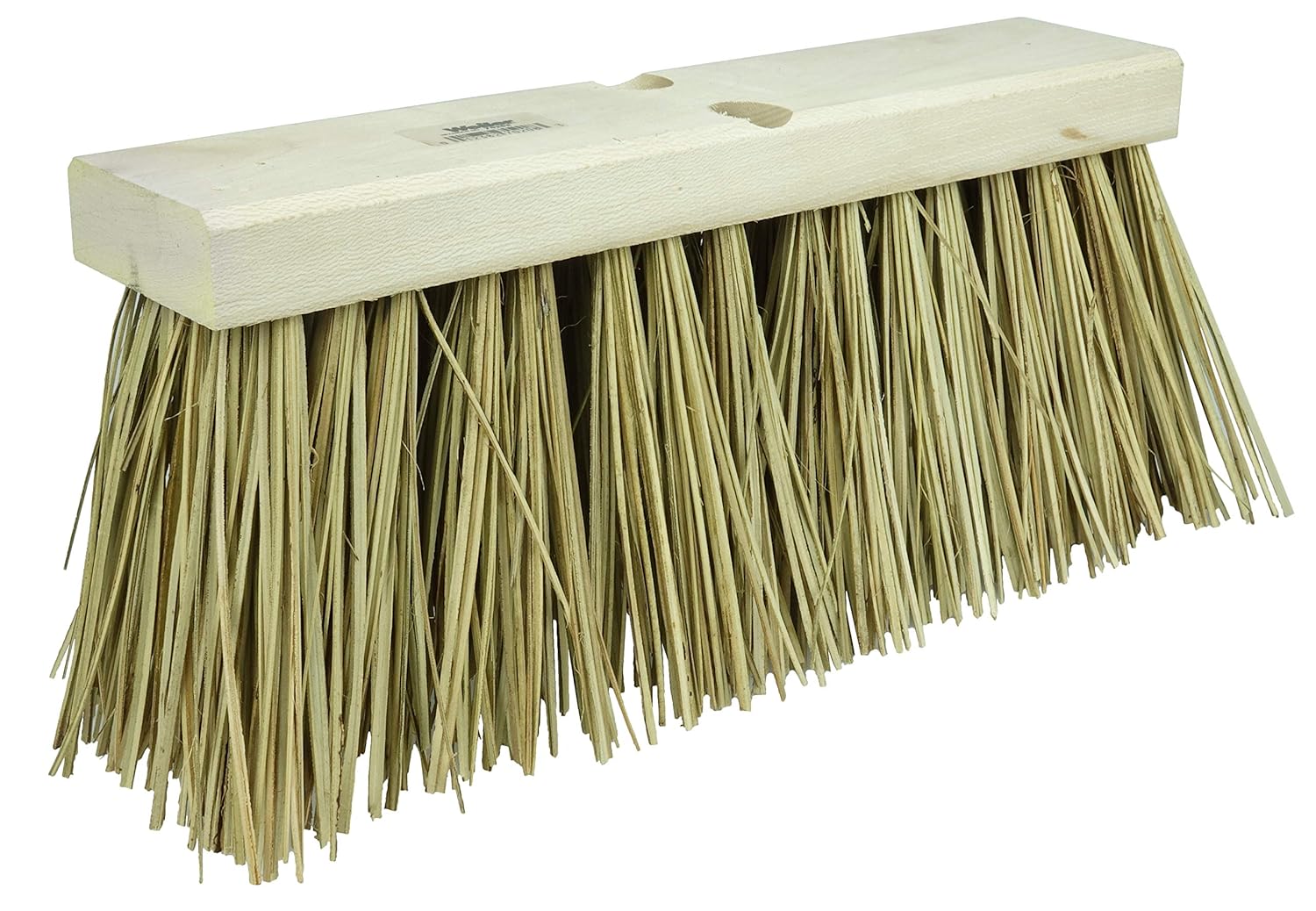 Weiler 70208 Palmyra Fiber Street Broom with Wood Block, Natural Fill