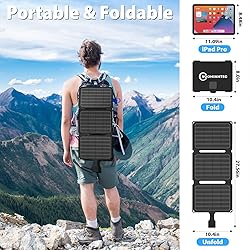 Voominhtec 20W Portable Foldable ETFE Solar Panel