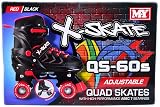 M.Y X-Skate Adjustable Red Quad Roller Skates for Kids Medium view 8