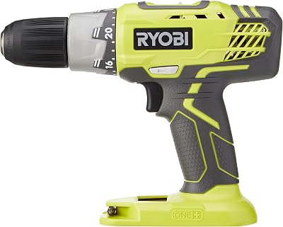 Ryobi R18DDP2-0 18V ONE Cordless Drill Driver Hyper Green/Grey 13mm Chuck