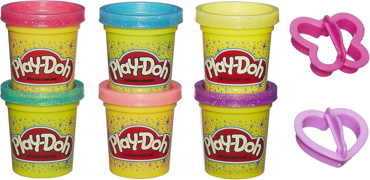 play doh con brillos