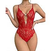 Avidlove Sexy Lingerie for Women Lace Teddy Lingerie One Piece Lingerie Bodysuit