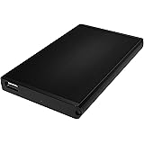 Sabrent Ultra Slim USB 2.0 to 2.5-Inch SATA External Aluminum Hard Drive Enclosure [Black] (EC-UK25)