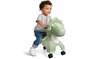 Radio Flyer Toddler Plush Animal Ride-On Toy – Soft Stuffed Rolling Ride for Kids Ages 1–3, Indoor Push Scoot Toy