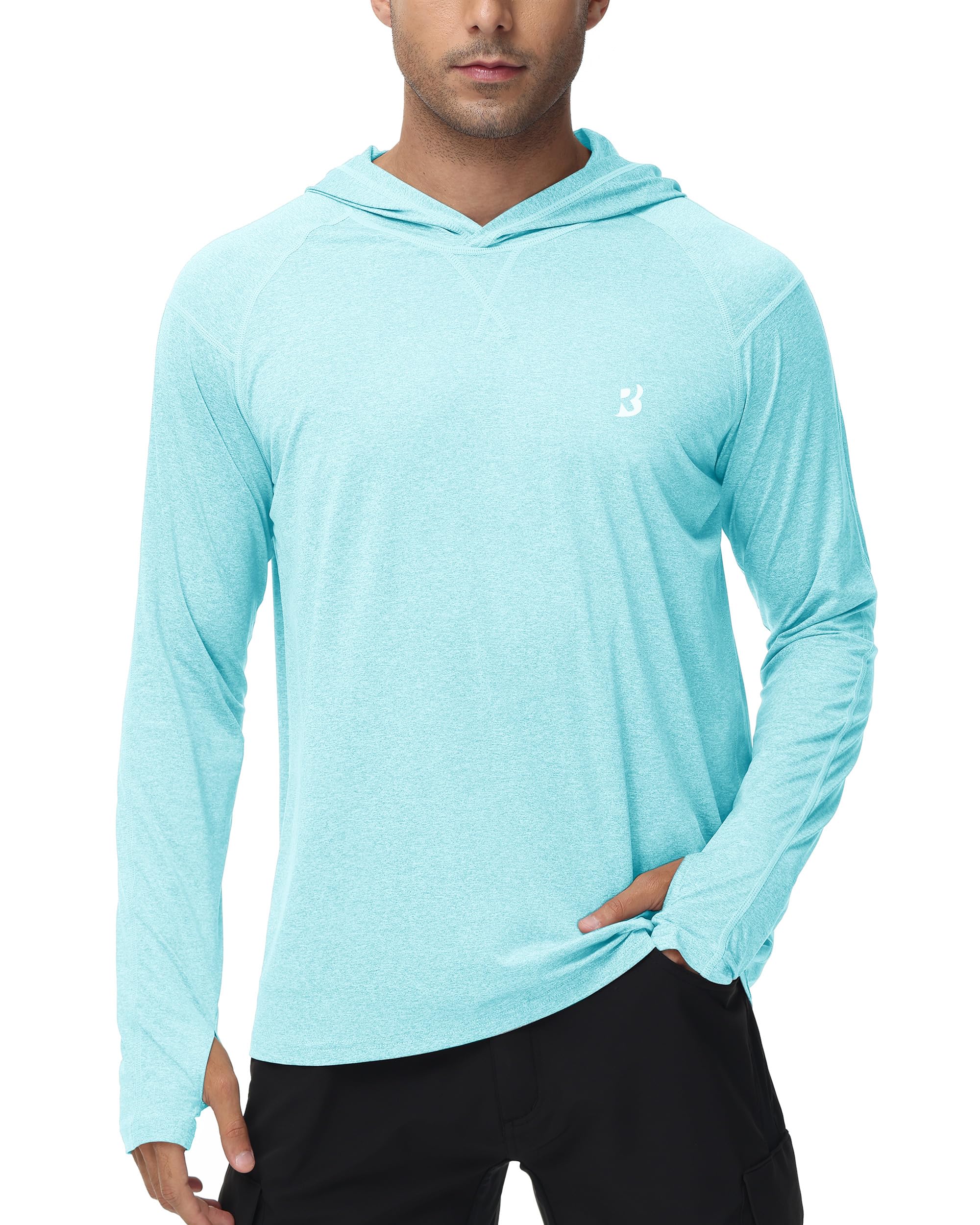 Roadbox Mens UPF 50+ Fishing Shirts, Long Sleeve UV