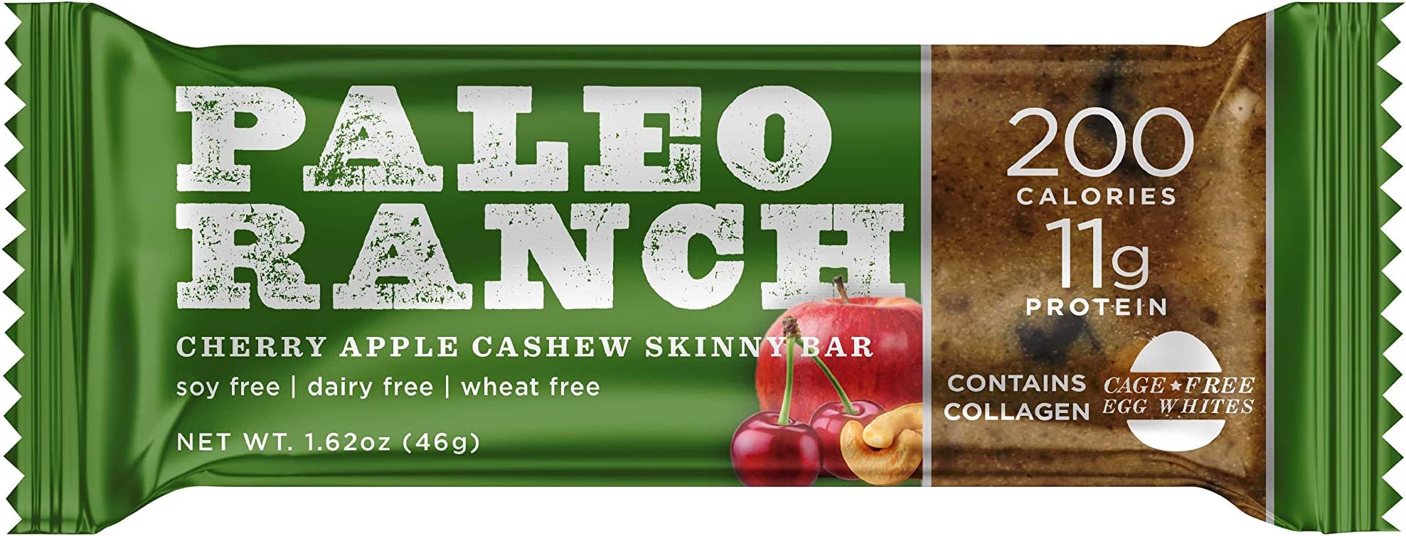 Paleo Ranch (9 Count) Protein SKINNY BAR, Cherry Apple Walnut, 1.62 Ounce