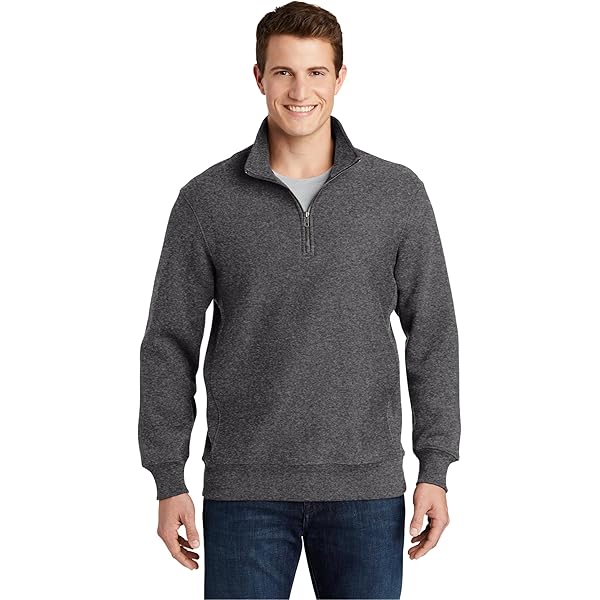 SPORT-TEK Unisex Super Heavyweight Quarter Zip Pullover Sweatshirt