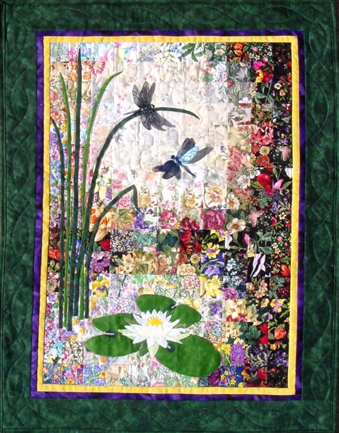 Whims Watercolor Quilt Kits Dragonflies and Lilypads Quilting Supplies