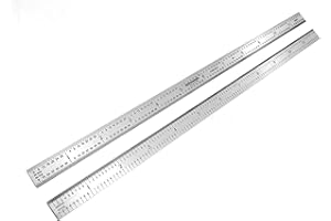 Benchmark Tools 466651 Flexible 12 Inch 5R Machinist Rule with 1/10, 1/100, 1/32 and 1/64 Markings Stainless Steel Non-Glare Satin Chrome Finish Conforms to EEC-1 Accuracy Standards (1)