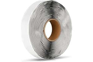 X-Haibei Butyl Seal Tape RV 1/8" X 1" X 30' Black, RV Butyl Rubber Sealant Tape, Leak Proof Putty Tape for RV Repair, Window Sealing, Boat Sealing, Glass and EDPM Rubber Roof Patching