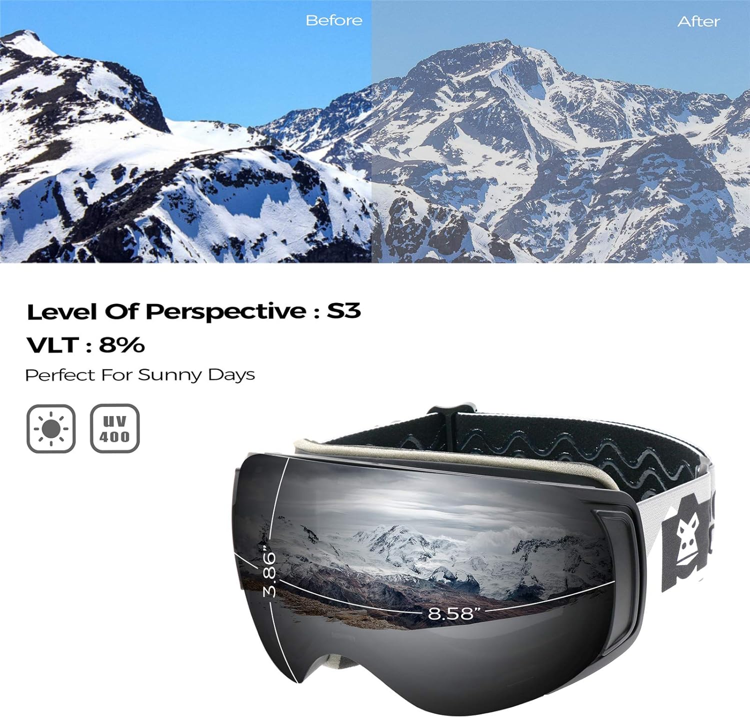 monkey forest ski goggles