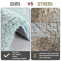 Yimobra Luxury Bathroom Rugs, Fluffy Bath Mats, Non