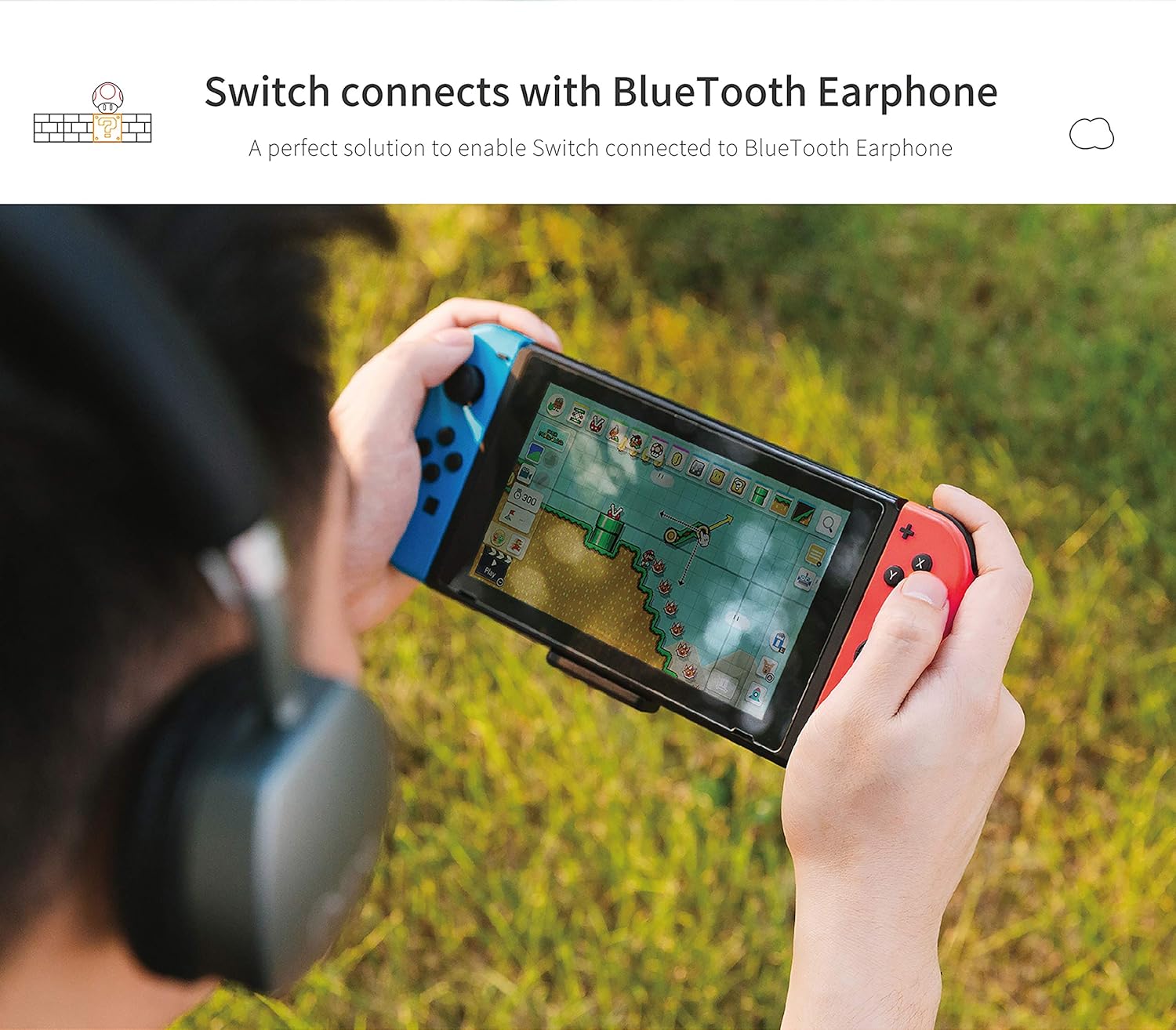 Gulikit Route Air Nintendo Switch Bluetooth Adapter Wireless Audio Transmitter PS4 PC Laptops for Airpods Bluetooth Headphone Speakers: MP3 Players & Accessories