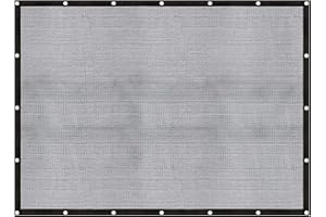 Cool Area 60-70% Shade Cloth 6.5x10FT Heavy Duty Knitted Mesh Tarp with Grommets Shade Trap for Patio Canopy Garden Porch Greenhouse Pools Dump Truck Dog Kennel Black