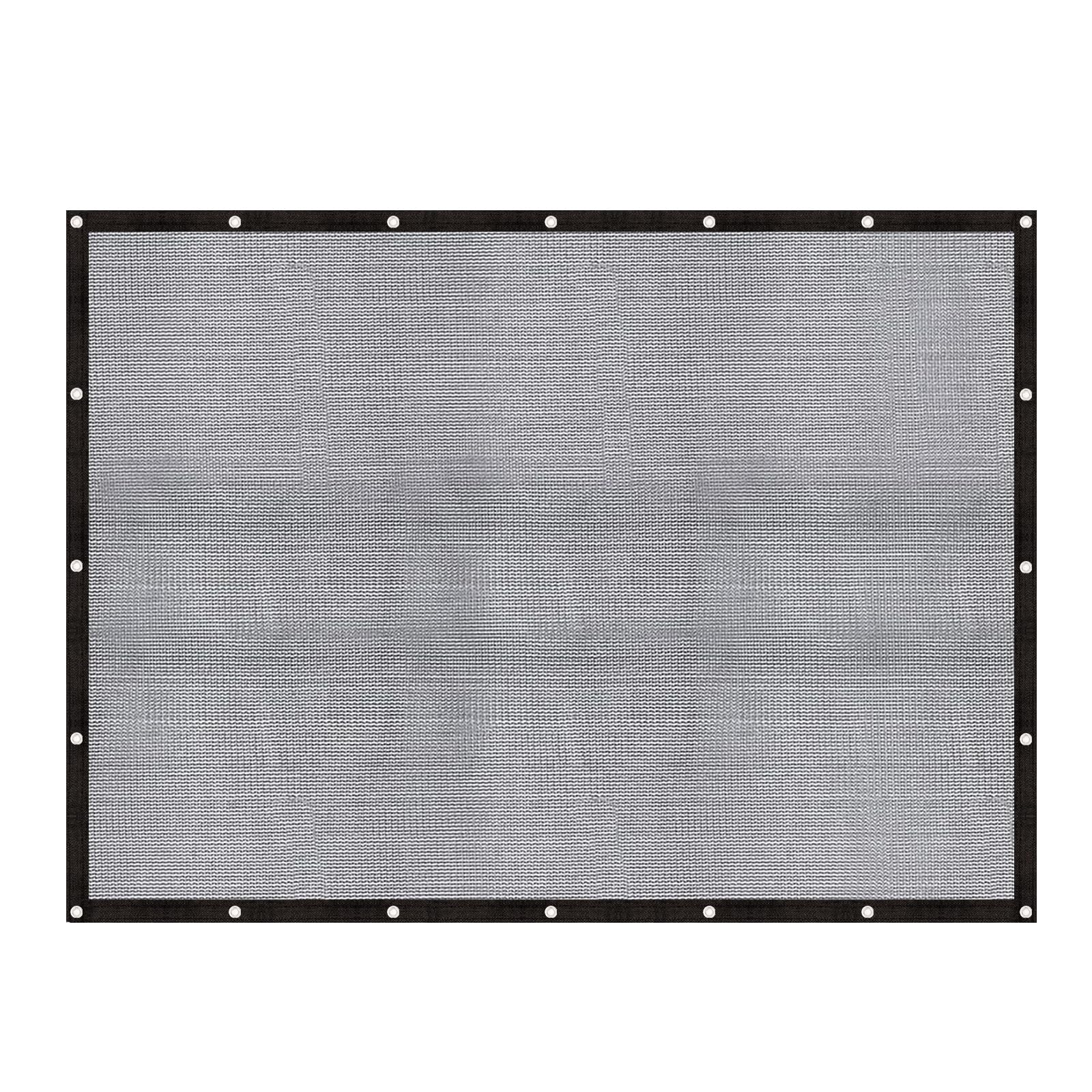 Photo 1 of Cool Area 60-70% Shade Cloth 6.5x10FT Heavy Duty Knitted Mesh Tarp with Grommets Shade Trap for Patio Canopy Garden Porch Greenhouse Pools Dump Truck Dog Kennel Black