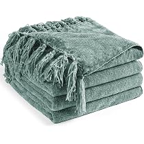 Amazon.com: LONG CREATE Chenille Throw Blanket for Couch 50"X 60 ...