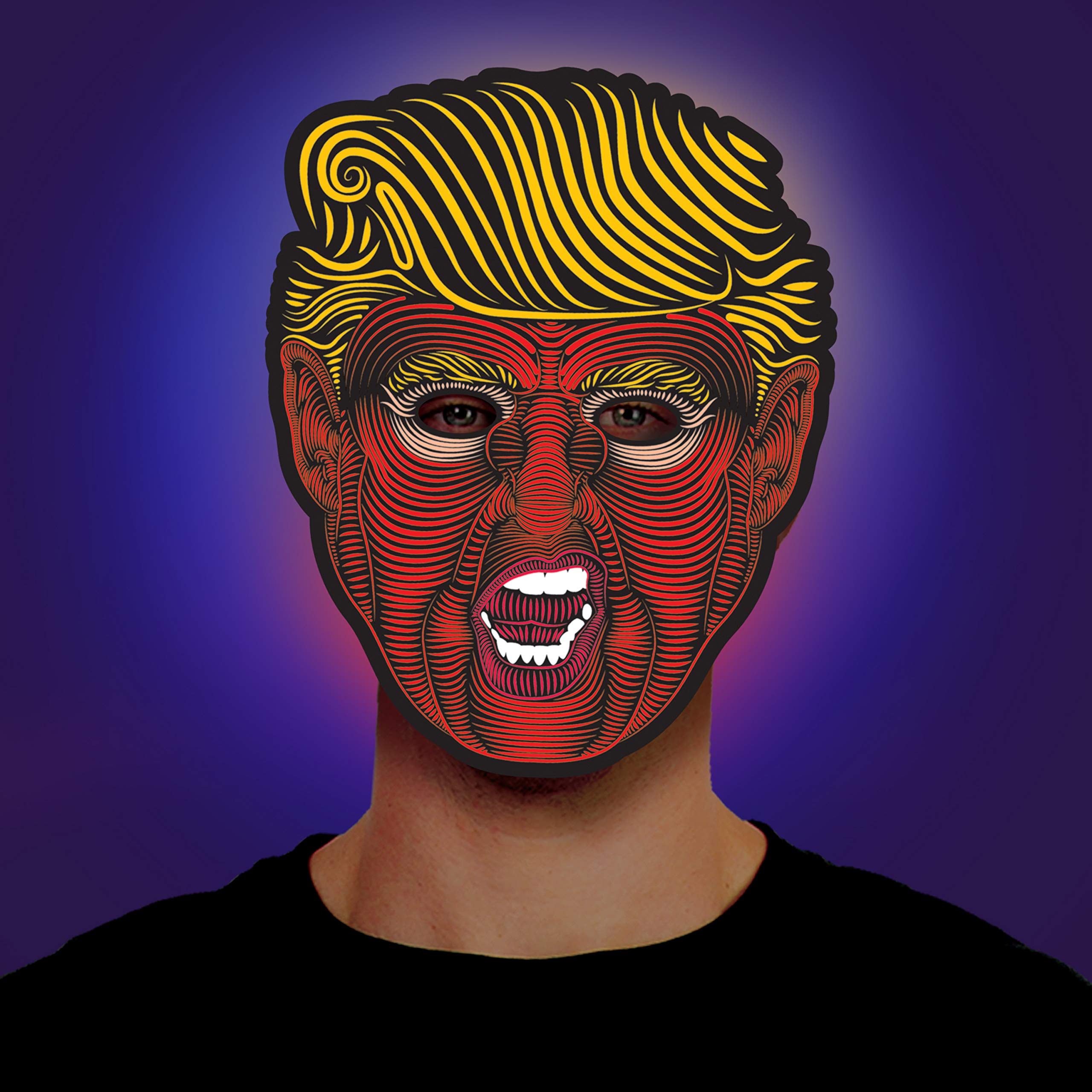 Morph Screaming Light Up Presidential Demon Halloween LED Mask for Adults