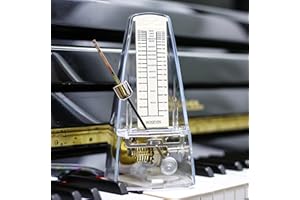 HOSEYIN Mechanical Metronome, Universal Metronome for Piano, Guitar, Violin, and Other Instruments (Transparent)