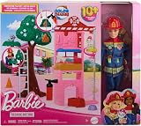 Barbie Careers Firefighter Doll & Playset with Fire Station Tree 10+ Accessories view 7