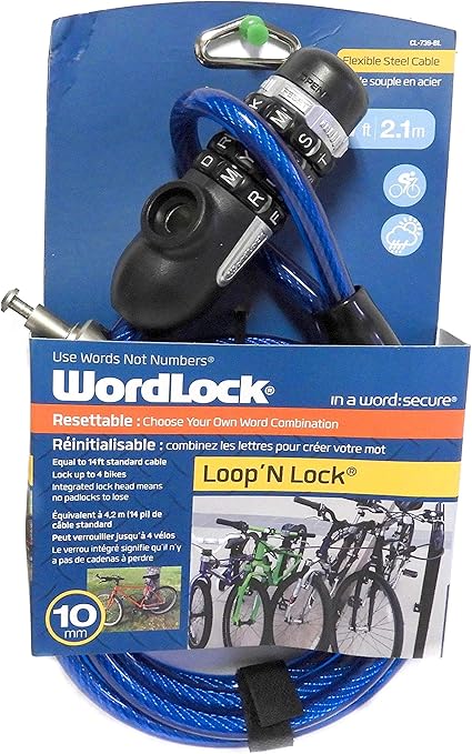 wordlock bicycle lock