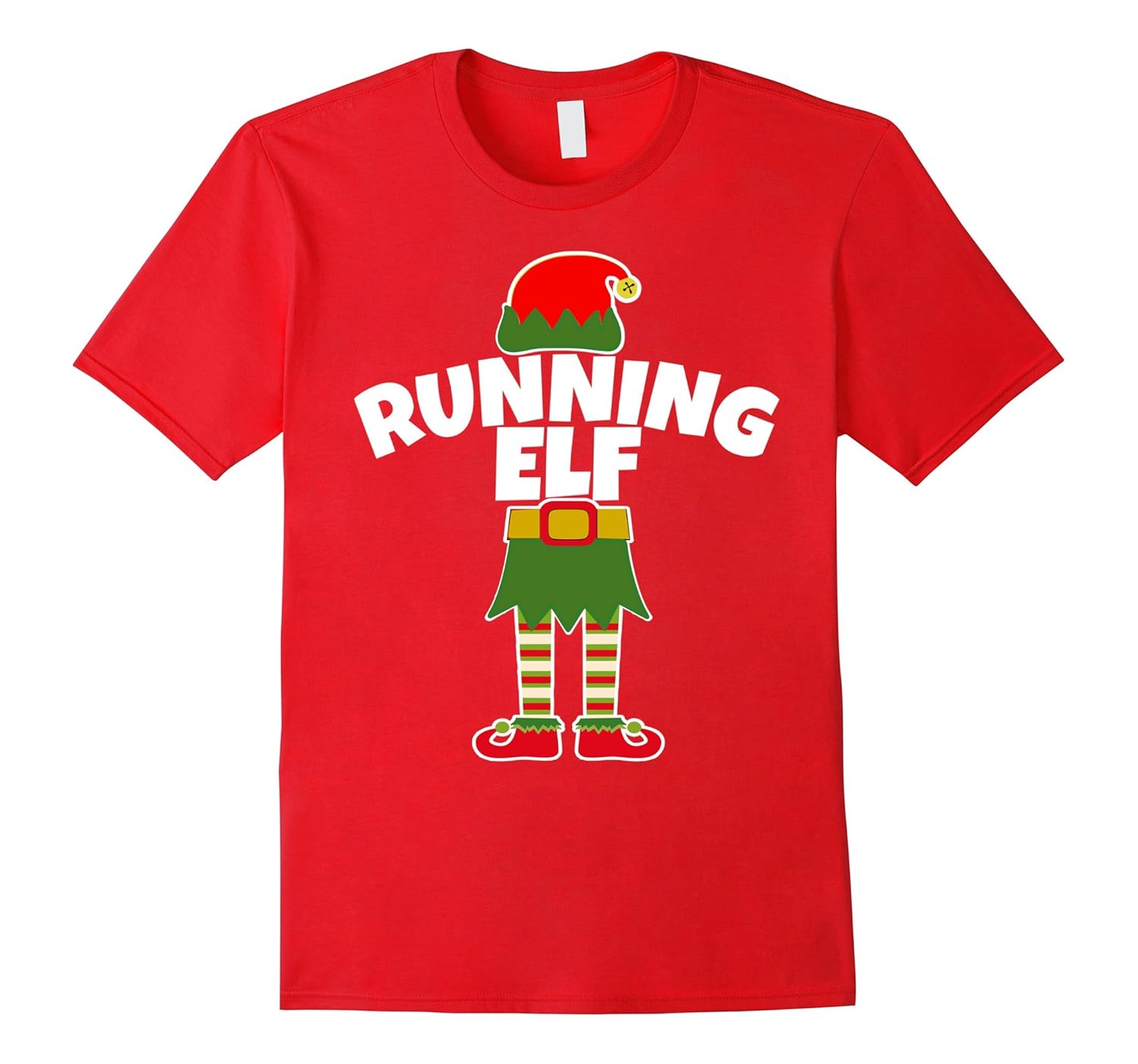 RUNNING ELF Runner Run Jog Jogging Christmas Elf T Shirt-ANZ