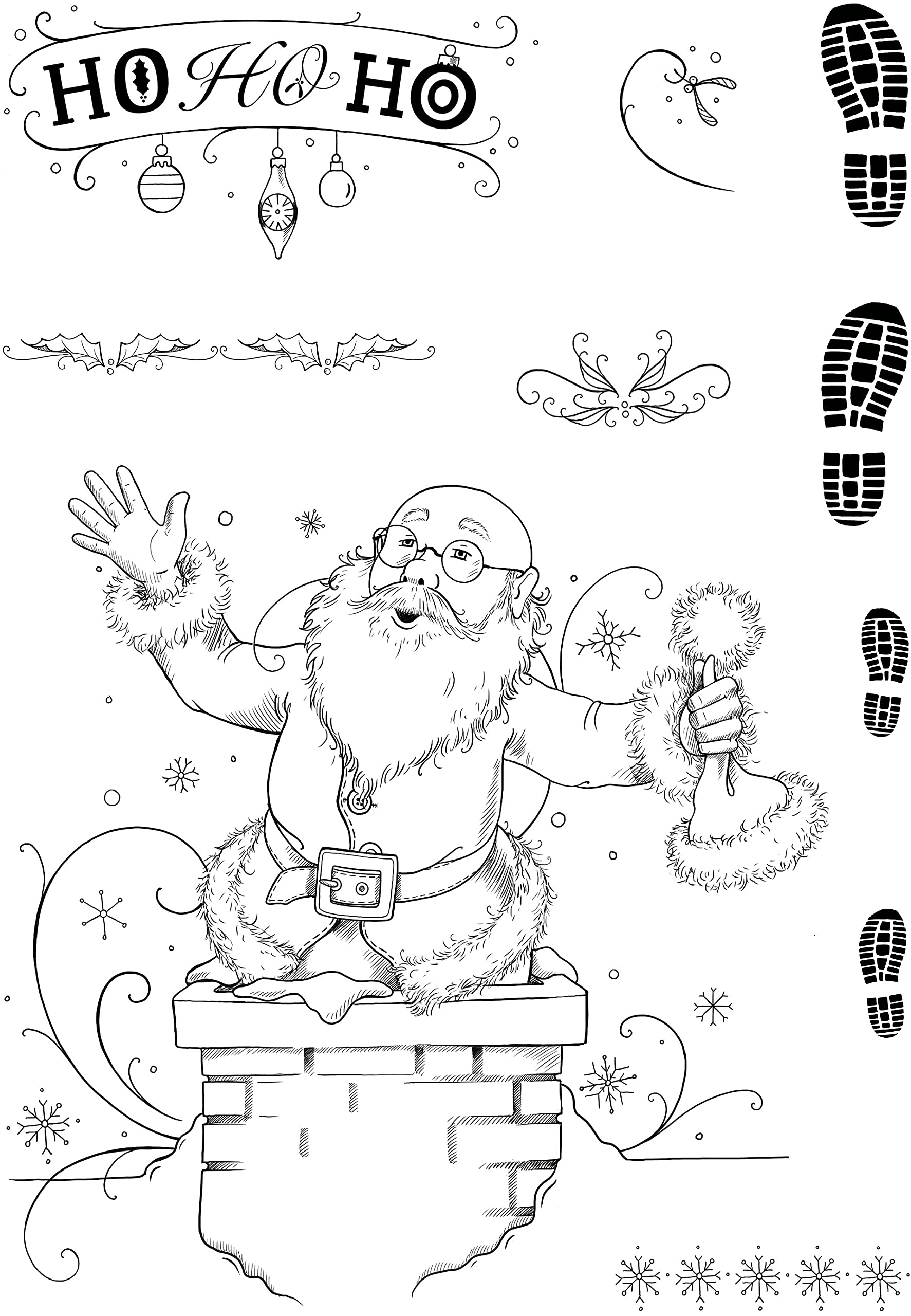 Pink Ink Designs Just Be-Claus-Clear Stamp, A5