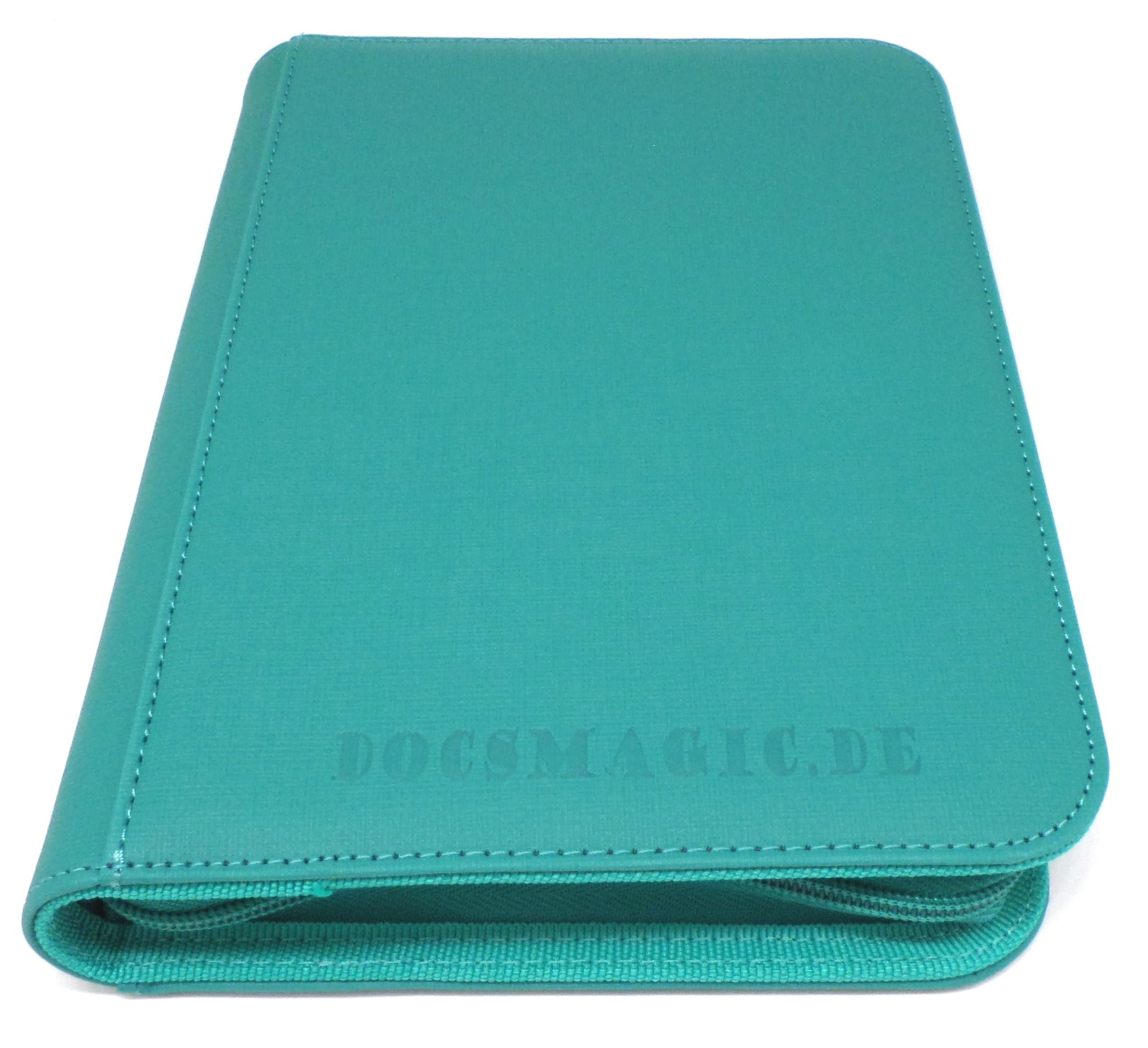 docsmagic.de Premium Pro-Player 4-Pocket Zip-Album Mint - 160 Card Binder - MTG - PKM - YGO Aqua