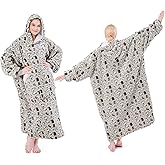 NORD ECO Wearable Blanket Hoodie, Oversized Sherpa Fleece Hooded Sweatshirt Blanket with Sleeves,Cozy and Giant Hoodie Blankets Extra Long for Adults Women Winter Gift (Cat)
