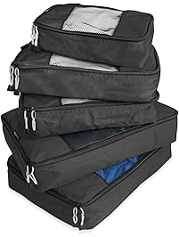 TravelWise Packing Cube System - Durable 5 Piece Weekender+ Luggage Organizer Set