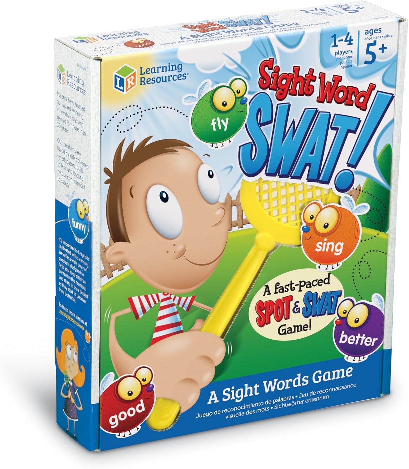 Learning Resources Sight Word Swat a Sight Word Game, Home School, Visual, Tactile and Auditory Learning, Phonics Games, 114 Pieces, Ages 5+: Toys & Games
