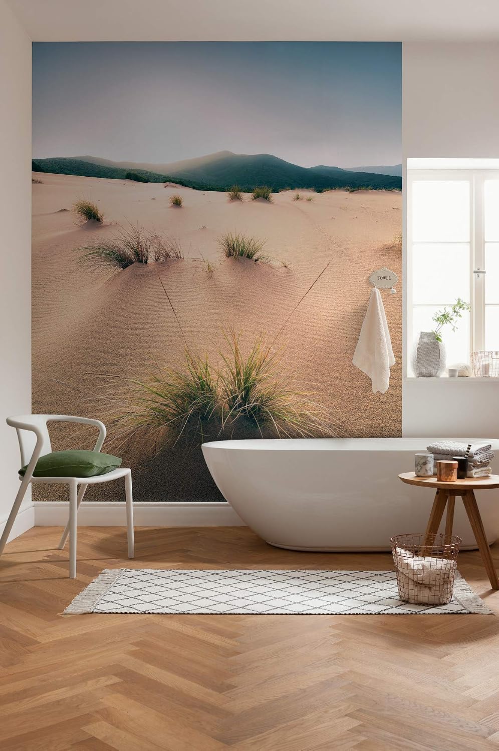 Komar SHX9-091 Fleece Photo Wallpaper Vivid Dunes Design XXL Decoration Nature Landscape Bedroom Living Room Office Hallway 450 x 280 cm Wide x Height Multi-Coloured