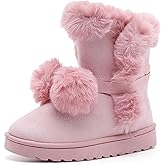 DADAWEN Women's Mid-calf Winter Snow Boots Lightweight Warm Faux Fur Lining Pull on Comfortable Outdoor Booties Shoes for Women