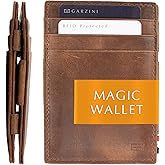 GARZINI Magic Wallet For Men, Minimalist Wallet with RFID card holder, Leather Wallet for 10 cards