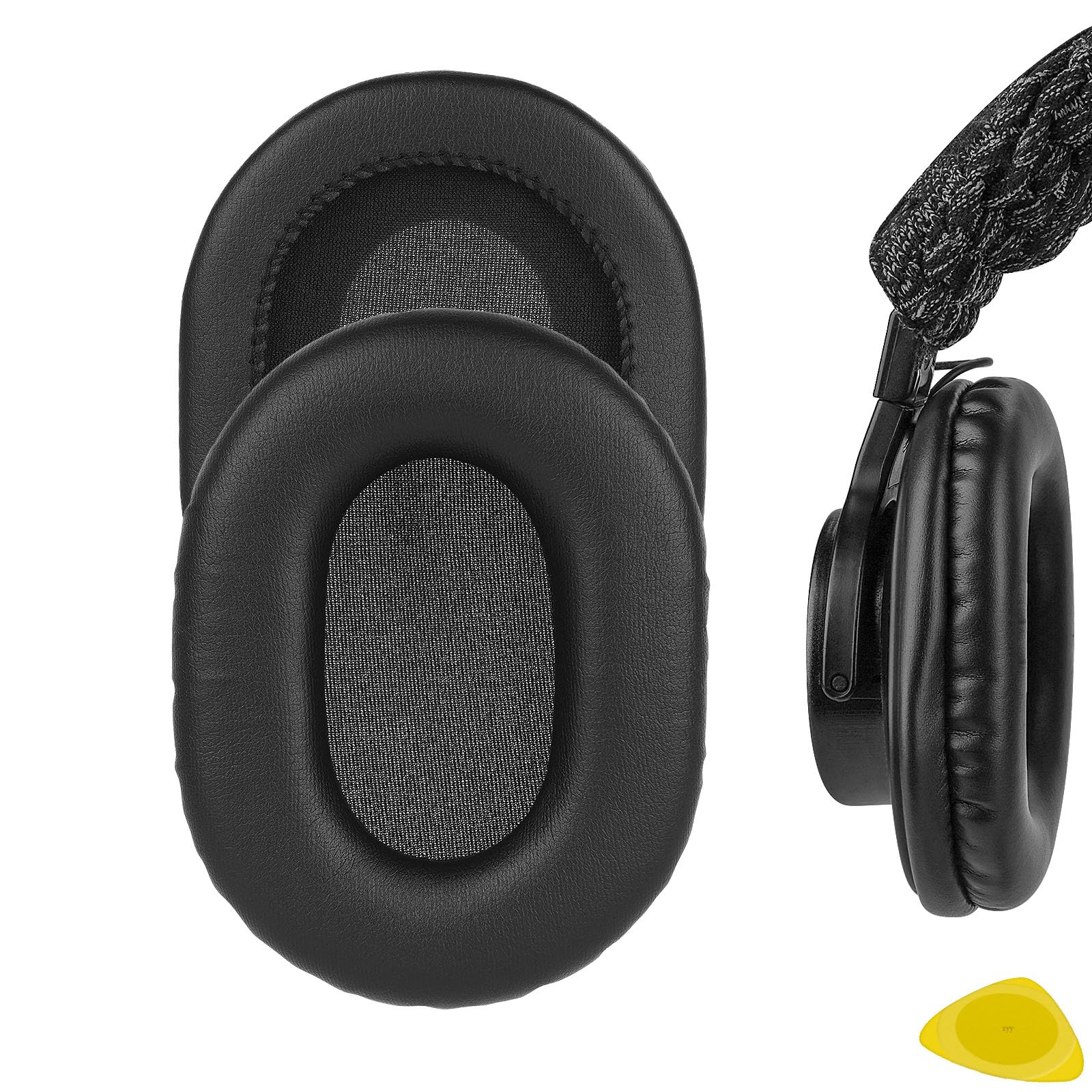 Geekria Replacement Ear Pads Compatible with SONY MDR-7506, MDR-MV1, MDR-V6, MDR-V7, MDR-M1, MDR-M1ST, MDR-CD900ST Headphones, Ear Cushions (Black)