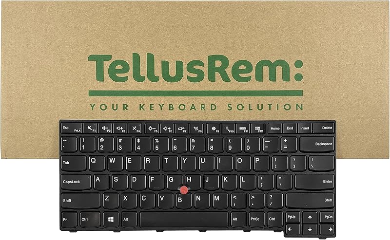 TellusRem US Keyboard for Lenovo Thinkpad T460s T470s Non-Backlit