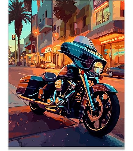 Crossing the Ohio（ダニー・ライアン）アートポスター/バイカー Amazon.com: Crossing the Ohio River Photography Art Poster