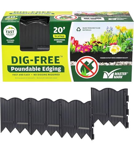 Gardeneer by Dalen HammerEdge Pound in Edging - 16 Durable Interlocking Pieces -18 feet of