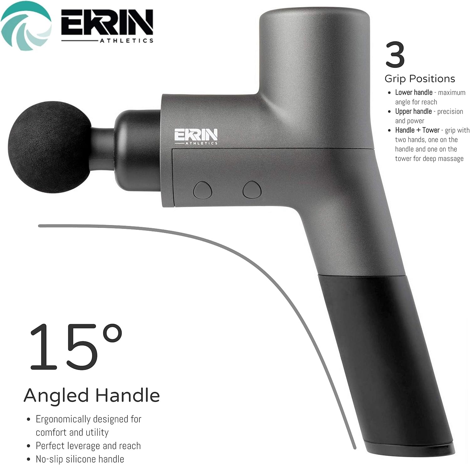 Deep tissue massage gun b37 percussion massager gun by ekrin athletics Clearance