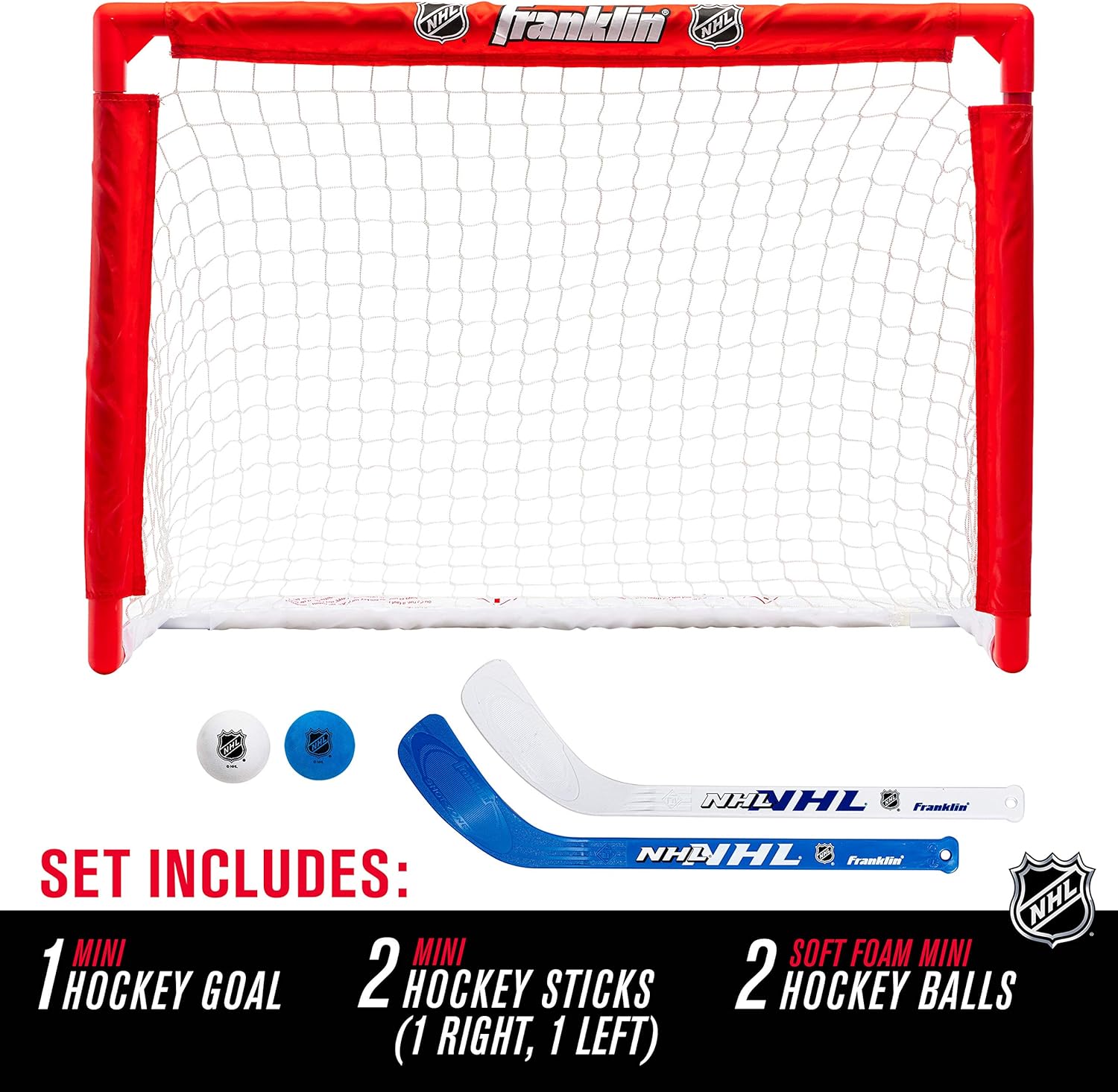 Franklin NHL Street Hockey Goal, Stick and Ball Set : Knee Hockey : Sports & Outdoors