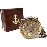 Compass with Stamped Wooden Case